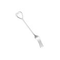thumbnail image 2 of Cateissary Tenedor de carcasa de acero inoxidable, tenedores para aperitivos y frutas, vajilla para fiesta de restaurante, herramienta para agitar café, Mostrada Plata Cateissary HA079212-04, 2 of 6