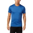 thumbnail image 1 of Weatherproof T-Shirt Basique Uni pour Hommes, Bleu, Grand, 1 of 1