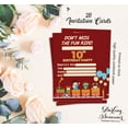 thumbnail image 5 of Darling Souvenir Red Birthday Invitation Card Printable Fill or Write In Blank Invites Party Supplies Pack Of 28 5 x 7 Inches, 5 of 5