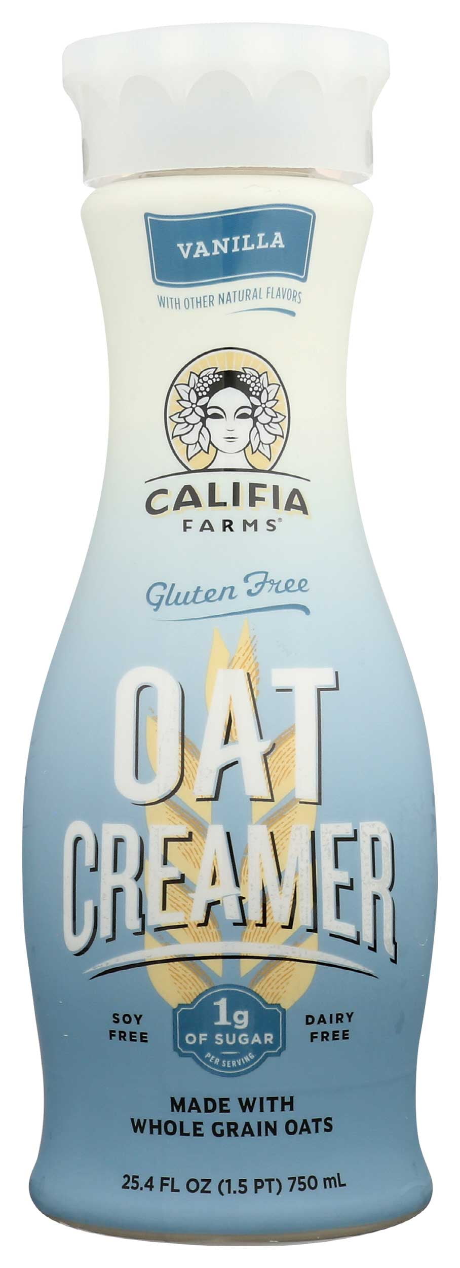 Califia Farms Unsweetened Vanilla Oatmilk Creamer, 25.4 Fluid Ounce