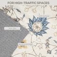 thumbnail image 3 of HOMCOM Machine Washable Area Rug 8x10, Non-Slip Boho Floral Print Floor Carpet for Living Room, Bedroom, Dining Room, Blue, 3 of 10