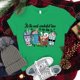 thumbnail image 1 of Nuevas camisetas estampadas navideñas con texto "Enfermera, café, es la época más maravillosa del año", camisetas casuales de manga corta para mujeres y hombres, 1 of 5