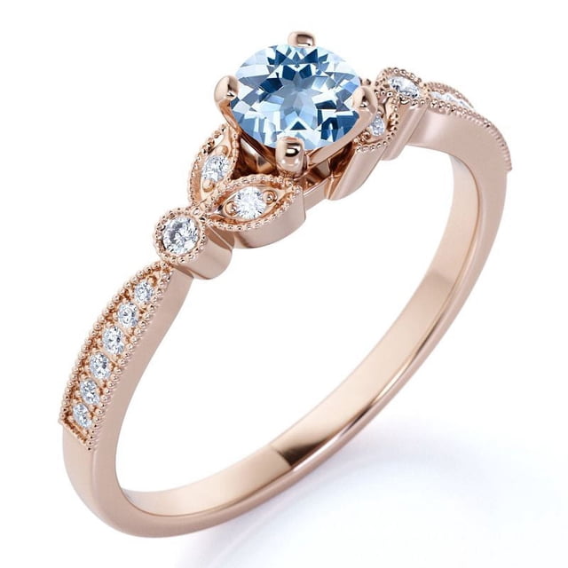 JeenMata Anillo de Compromiso Halo de 4 Puntas: Rubí y Moissanita de Corte Redondo de 1,2 TCW Creados en Lab: Hermoso Anillo de Compromiso con Pavé Cruzado; Baño de Oro Blanco de 18 K sobre Plata