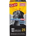 thumbnail image 2 of Glad Large Trash Bags ForceFlexPlus Drawstring - 30 Gallon Black - 25 Count, Pack of 6, 2 of 7