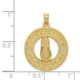 thumbnail image 4 of FJC Finejewelers 14k Yellow Gold Ocean City Nj On Round Frame with Flip-flop Center Charm, 4 of 5