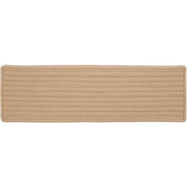 Colonial Mills H330A008X028SX Simply Home Solid - Cuban Sand Stair Tread - single Rug