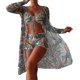 thumbnail image 1 of Traje de baño para mujer, bikini dividido de tres piezas, traje de baño sexy de cintura alta, traje de baño para mujer, pantalones cortos, 1 of 5