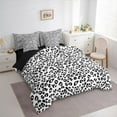 thumbnail image 3 of Homewish Teens Female Men Women Leopard Print Twin Bedding Sets 7-Piece,Jungle Animal Bedding Comforter Set Microfiber,Woodland Wildlife Print Breathable Sheet Sets,Lightweight Room Decor, 3 of 8
