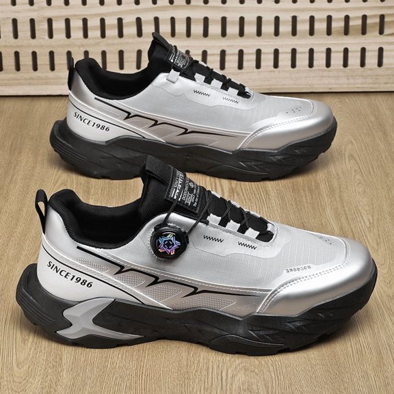 Men's & Women's Breathable Mesh Sneakers - Low-Top All-Season Running Shoes with  Upper & PVC Sole, Slip-On Casual Athletic Footwear Suitable for Outdoor, Gym, Casual Attire - Solid Color Design