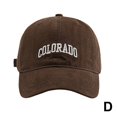 thumbnail image 2 of Gorra de béisbol para mujer, moderna y versátil, de ala ancha, con gran circunferencia de cabeza, con protección solar y letras bordadas retro, ideal para el sol., 2 of 2