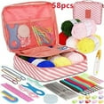 thumbnail image 1 of DIY Knitting Tools Kits Portable Crochet Hand Novice Beginners Multi-color Storage Kits, 1 of 7