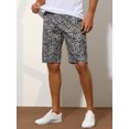 thumbnail image 2 of Unique Bargains Men's Animal Printed Shorts Regular Fit Summer Golf Shorts Pants 36 Cheetah Print, 2 of 6