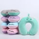 thumbnail image 3 of Almohada de viaje para niños, almohada de viaje de espuma viscoelástica de unicornio con broche, almohada de apoyo para el cuello de la cabeza del vuelo del avión en forma de U con funda lavable para adultos y niños pequeños, regalos para niños, niños y niñas BANYUO Electrónica, 3 of 5