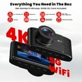 thumbnail image 4 of 4K+2.5K Front and Rear Dash Cam with 32GB SD Card WiFi Night Vision Dual Channel Car Camera System, 4 of 9