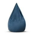 thumbnail image 2 of Gouchee Home Sambre Navy Bean Bag Chair – Soft Velvet Polyester Fabric with Polystyrene Bead Filling, Suitable for Adults and Teens, Lightweight & Portable Seating for Dorm or Living Room, 2 of 8