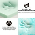 thumbnail image 3 of 12 Inch Twin Mattress, White Gel Memory Foam Mattress, Fiberglass-free, Green Tea aMemory Foam and Cooling Gel Infused Mattress, CertiPUR-US Certified, Ergonomic Design, 3 of 7