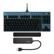 Logitech G PRO Mechanical Gaming Keyboard (League of Legends Edition) with Palm Rest and USB Hub