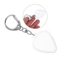 thumbnail image 1 of SOPOTUTU 10Pcs Guitar Pick Storage Container Keychain Transparent Portable Plectrum Holder Acrylic Case, 1 of 8