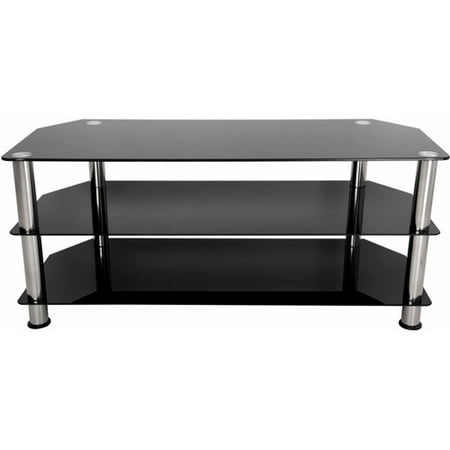 stand floor glass avf chrome legs tvs