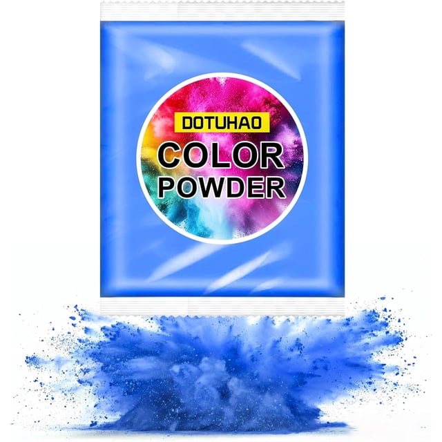 Poudre Révélatrice de Genre - Poudre Bleue 1LB, Poudre de Couleur Parfaite pour Garçons Ou Filles, Poudre de Guerre, Poudre de Fête Holi - Poudre Révélatrice de Genre Parfaite