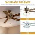 thumbnail image 4 of 6 Sets Ceiling Fan Blades Balancing Kits Fan Balancing Clips Adhesive Weights, 4 of 8