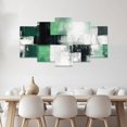 thumbnail image 3 of ZHONGYUTONG Abstract Wall Art 5 Piece Canvas Prints Black White and Gray Green Wall Decor Modern Living Room Bedroom Office Home Decor Framed (8x14inx2pcs 8x18inx2pcs 8x22inx1pcs), 3 of 5