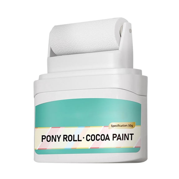 Kaigelin Wall Rolling Paint White 50g Small Roll Paint for Wall Restoration Portable Integrated Paint Roller Fast-Drying White Paint Water-Based Wall Paint for Graffiti kindness