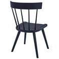 thumbnail image 3 of Modway Sutter 18" Spindle Back Modern Wood Dining Side Chair in Midnight Blue, 3 of 7