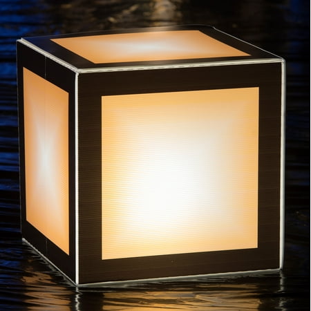 1 ft. 8 in. Let's Glow Crazy Orange Lighted Cube