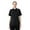 Black Snap, variant on TOPTIE Women's Essential Button Chef Coat Restaurant Cook Jacket Uniform Shirt