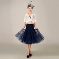 thumbnail image 4 of Falda de tul con enagua de color violento para vestido de novia vintage sin hueso, 4 of 6
