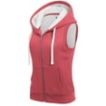 thumbnail image 3 of MixMatchy Women's Sleeveless Sherpa Lining Zip Up Cozy Vest, 3 of 5