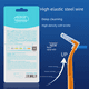 thumbnail image 5 of Cepillo interdental en forma de L, cepillo interdental para ortodoncia, cuidado general, limpieza de dientes, cepillo interdental, cepillo interdental de cerdas suaves, 5 of 6