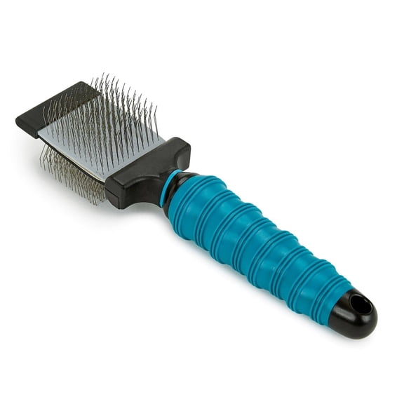 Dog and Cat Coat Grooming Tools Improved Double Sided Flexible Slicker Brushes (Small)