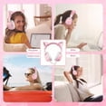 thumbnail image 5 of Audífonos Diadema Microfono Auriculares Gamer Petukita Box X11 Rosa Luz Led, 5 of 5
