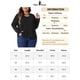 thumbnail image 5 of Blusa básica de mujer plus size Agnes Orinda, con cuello en V, manga larga, corte frontal con cadena metálica, talla 2X, color negro, 5 of 5