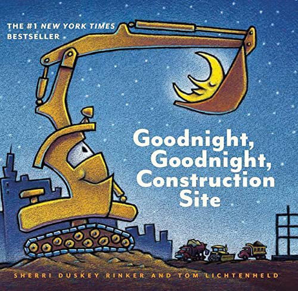 Goodnight, Goodnight Construction Site Gift Set of Board Book by Sherri Duskey Rinker, Matching Game, and Coloring Pages (Bedtime Rhyming and Hands-On Fun Classic Toys)