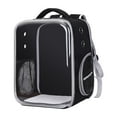 thumbnail image 1 of Bolsa transportadora de gatos Sunnimix portátil con rejillas de ventilación transparente Negro, 1 of 7