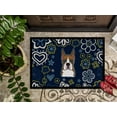 thumbnail image 3 of Carolines Treasures BB5074JMAT 24 x 36 in. Blue Flowers Boxer Indoor or Outdoor Mat, 3 of 4