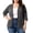 Gray#womens plus size cardigans, variant on Plus Size Cardigan for Women 3/4 Sleeve Loose Button Down Cardigans Lightweight Comfy Cover Up Tops Navy XXL