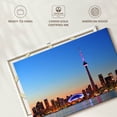 thumbnail image 6 of Elephant Stock Toronto Wall Art - Horizontal Canvas Wall Art - Living Room Wall Decor - Places Canvas - Blue And Orange Decor - 30" x 20", 6 of 8