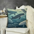 thumbnail image 2 of YINGXI Fish Pillows Nature Nautical Ocean Sea Seaweed Coral Throw Pillow Cover Decorative Pillow Case Square Cushion Accent 12x12in, 2 of 5