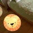 thumbnail image 5 of 36-Inch Round Non-Slip Animal Print Rug for Living Room, Bedroom, Nursery Coffee Table Mat Soft Faux Fur Floor Decor, 5 of 5