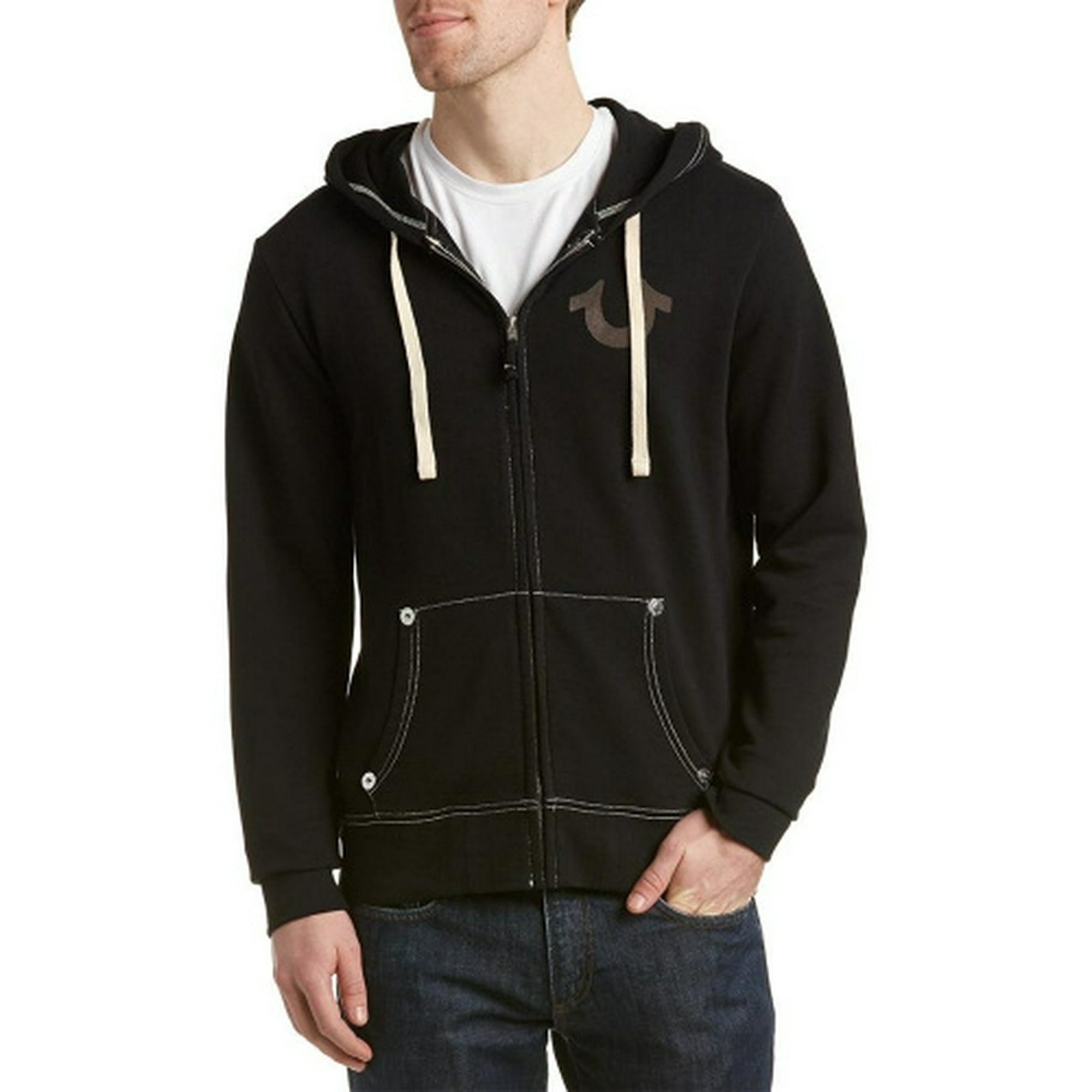 True Religion Black Zip Hoodie