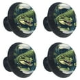 thumbnail image 2 of 4 Pcs Crocodile Knobs for Kitchen Cabinet Cupboard Dresser Bookcase Drawer Pulls Handles Round Home Decor, 2 of 8