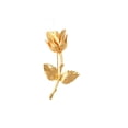 thumbnail image 1 of Elegante broche chapado en oro de 24 con forma de , regalo para hombre para disfraz, dorado Amarillo dorado jinwen Broche de flor, 1 of 8
