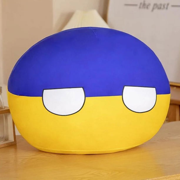 Almohada de peluche de bola de Polandball de 30-40cm, Countryball, Japón, Estados Unidos, Ucrania, Suiza, Alemania, Italia, juguete Kawaii, regalos para niños
