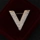 thumbnail image 4 of Sonducket Insignia de regalos de boda - Diamantes brillantes Pin en forma de V de moda y duradero barroco plateado Type2 NO2, 4 of 6