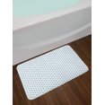 thumbnail image 2 of Blue Nautical Bath Mat, Print of Minimalist Geometric Boats with Flag Oceanic Items Waves, Plush Bathroom Decor Mat with Non Slip Backing, 29.5" X 17.5", Blue Paprika and White, by Ambesonne, 2 of 2