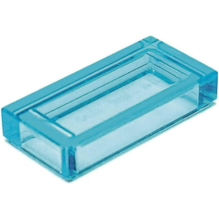 LEGO 1x2 Transparent Light Blue Tiles 100 pcs Bulk set Ideal for Building Scenery Rivers Walmart